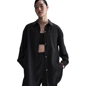 Nike Dri-FIT 24.7 Perfect Stretch Oversized Shirt HM8385-010 black Women Large